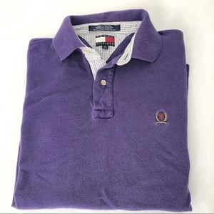 Vintage Tommy Hilfiger Purple Men’s Polo Top